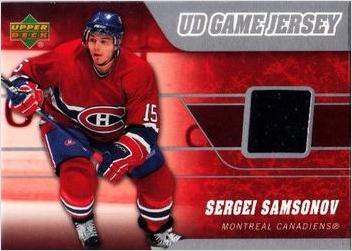 Sergei Samsonov #J2-SS 2006 Upper Deck Game Jersey Hockey