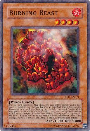 Burning Beast DR1-EN071 YuGiOh Dark Revelation Volume 1