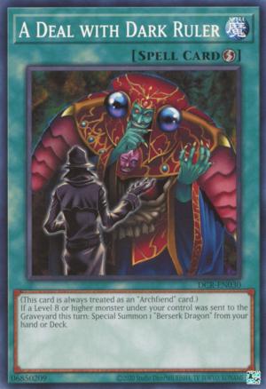 A Deal with Dark Ruler DCR-EN030 YuGiOh Dark Crisis: 25th Anniversary