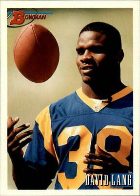 David Lang #18 Football Cards 1993 Bowman