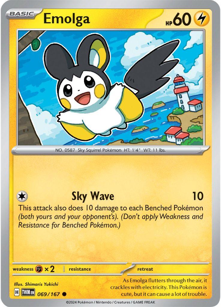 Emolga #69 Pokemon Twilight Masquerade