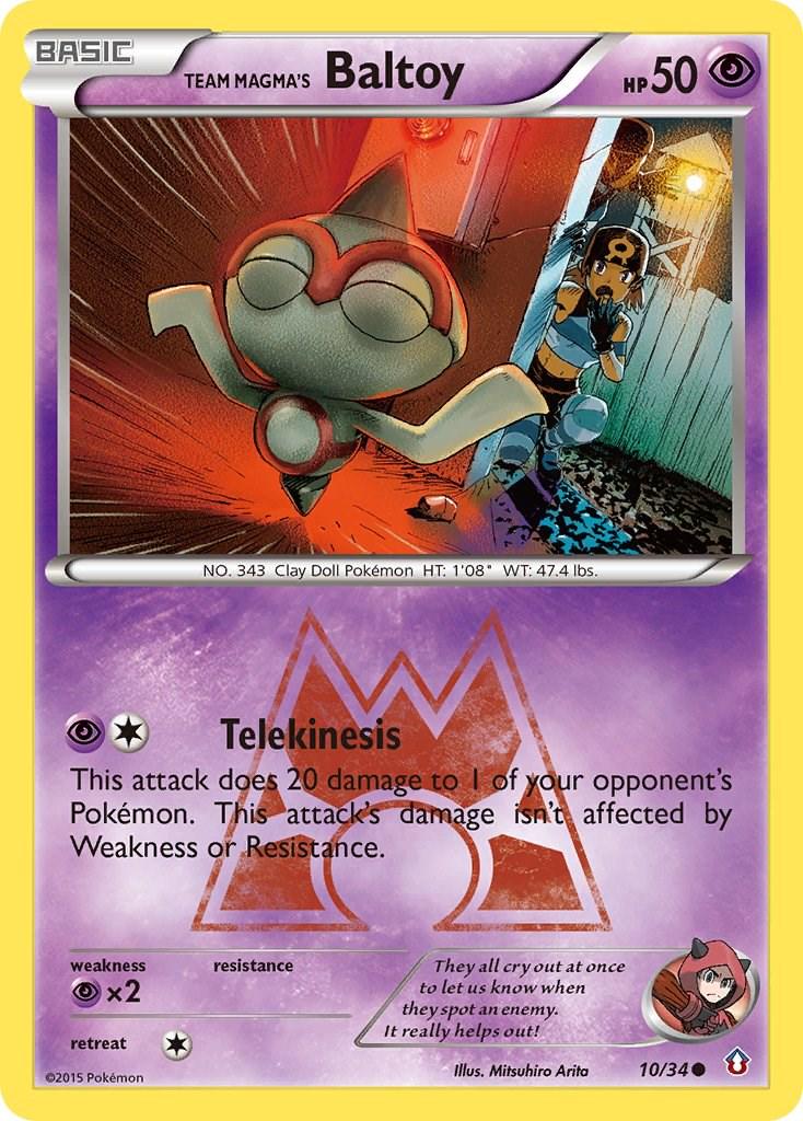 Team Magma's Baltoy #10 Pokemon Double Crisis