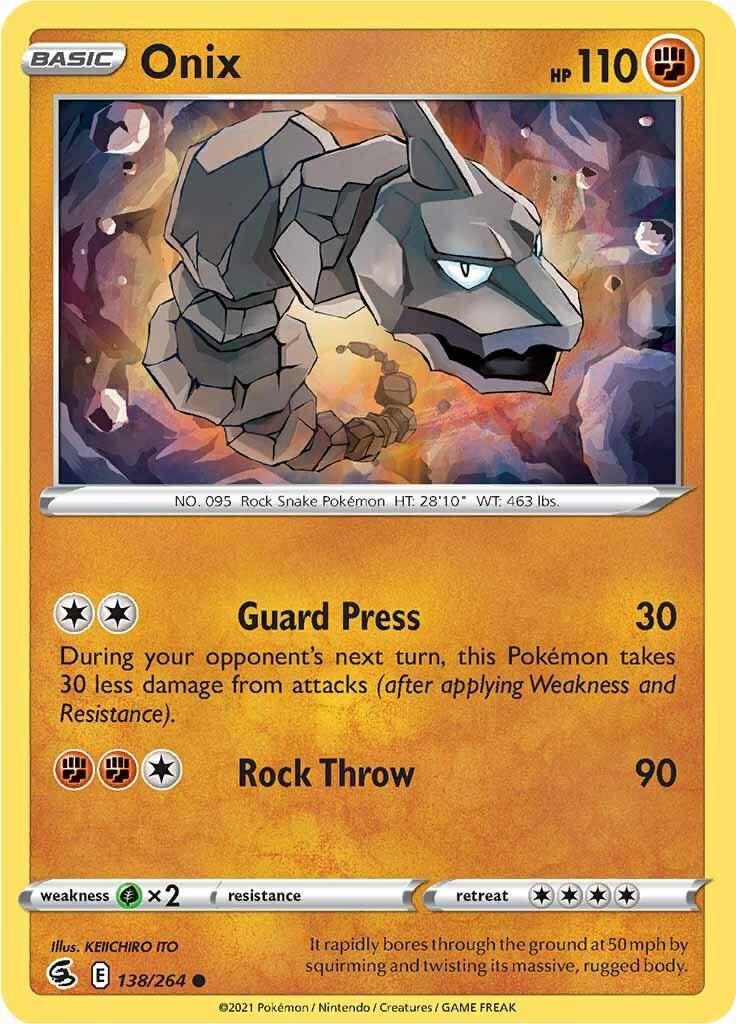 Onix #138 Pokemon Fusion Strike