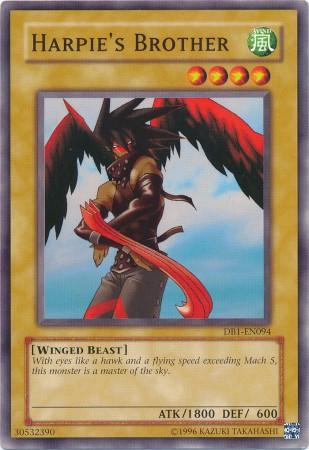 Harpie's Brother DB1-EN094 YuGiOh Dark Beginning 1