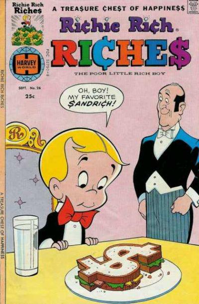 Richie Rich Riches #26 (1976) Comic Books Richie Rich Riches