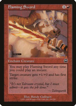 Flaming Sword #189/350 Magic Mercadian Masques
