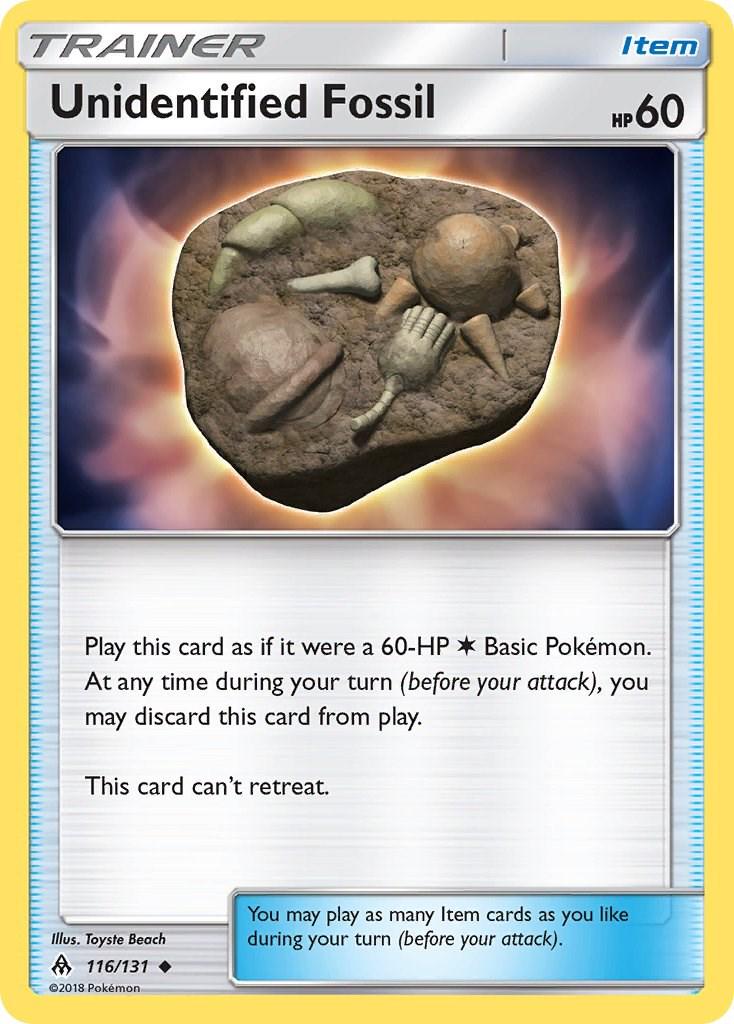 Unidentified Fossil #116 Pokemon Forbidden Light