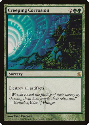Creeping Corrosion Magic Mirrodin Besieged
