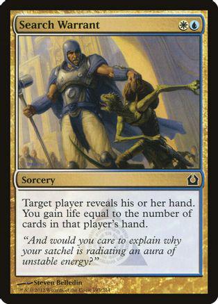 Search Warrant Magic Return to Ravnica