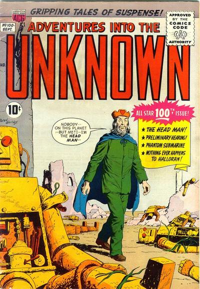Adventures into the Unknown #100 (1958) Comic Books Adventures into the Unknown