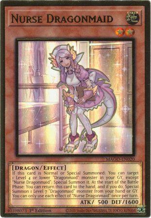 Nurse Dragonmaid MAGO-EN020 YuGiOh Maximum Gold