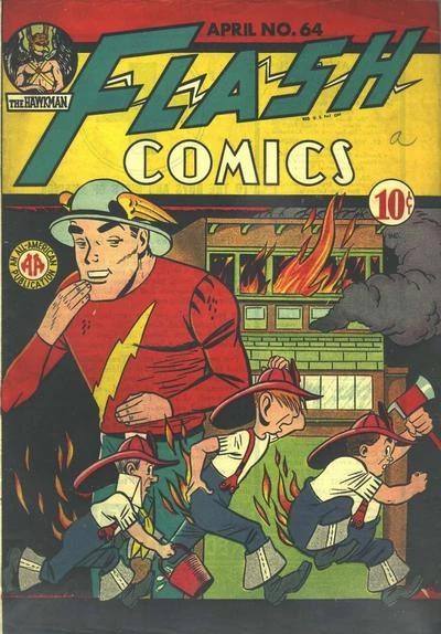 Flash Comics #64 (1945) Comic Books Flash Comics