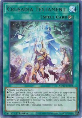 Crusadia Testament MP20-EN078 YuGiOh 2020 Tin of Lost Memories Mega Pack