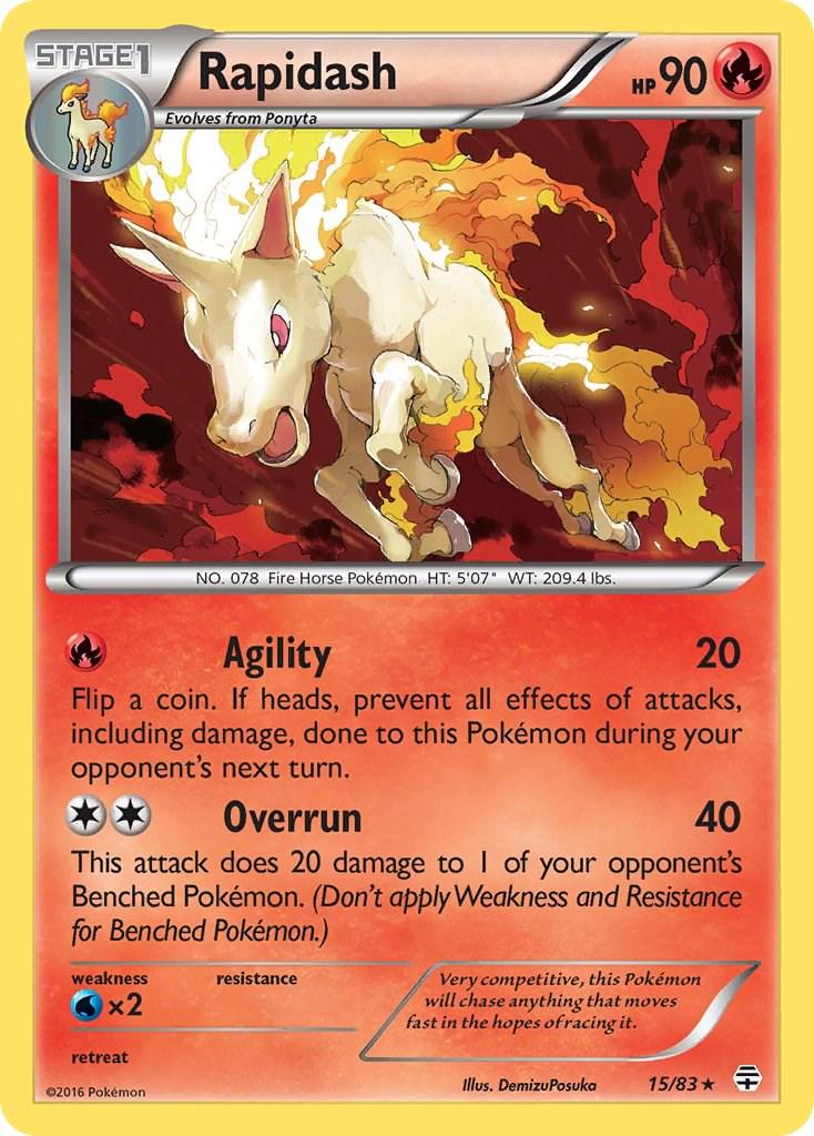 Rapidash #15 Pokemon Generations