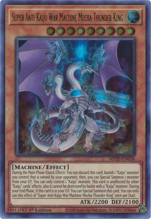 Super Anti-Kaiju War Machine Mecha-Thunder-King MP20-EN036 YuGiOh 2020 Tin of Lost Memories Mega Pack