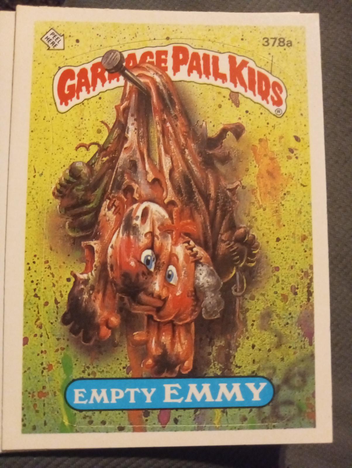 Empty EMMY #378a 1987 Garbage Pail Kids