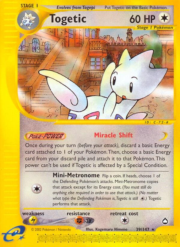 Togetic #39 Pokemon Aquapolis