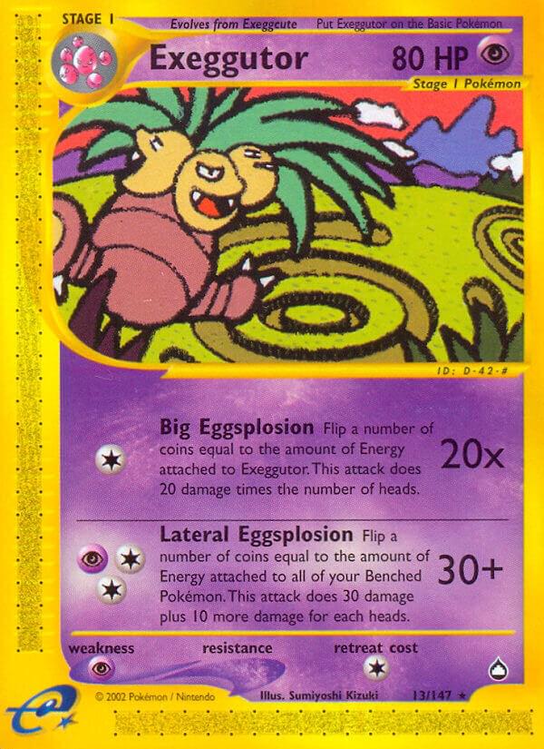Exeggutor #13 Pokemon Aquapolis