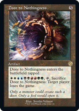 Door to Nothingness Magic Brother's War Retro Artifacts