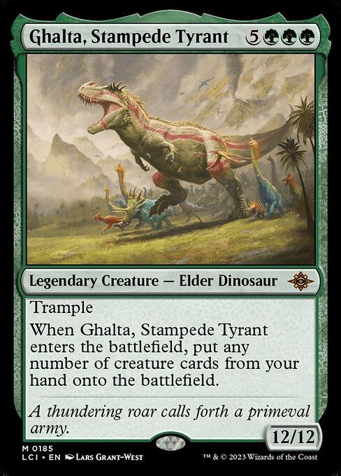 Ghalta, Stampede Tyrant #185 Magic Lost Caverns of Ixalan