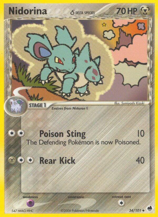 Nidorina #34 Pokemon Dragon Frontiers