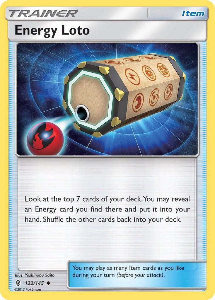 Energy Loto #122 Pokemon Guardians Rising