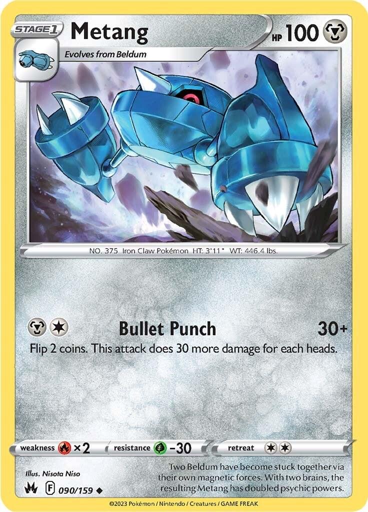 Metang #90 Pokemon Crown Zenith