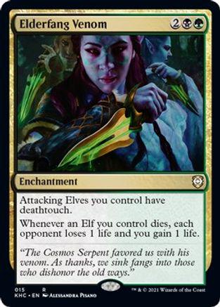 Elderfang Venom Magic Kaldheim Commander