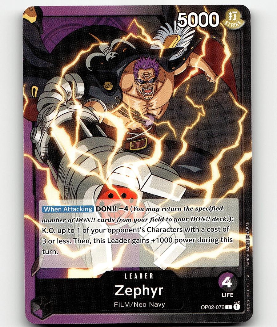 Zephyr OP02-072 One Piece Paramount War