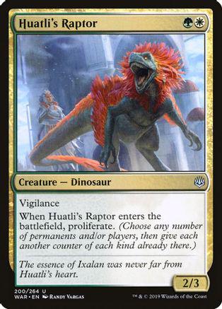 Huatli's Raptor #200 Magic War of the Spark