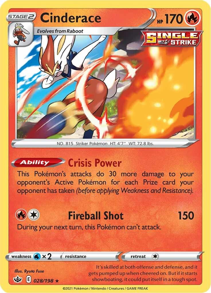 Cinderace #28 Pokemon Chilling Reign