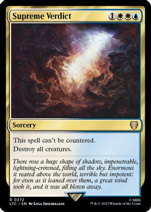 Supreme Verdict #272 Magic Lord of the Rings Commander