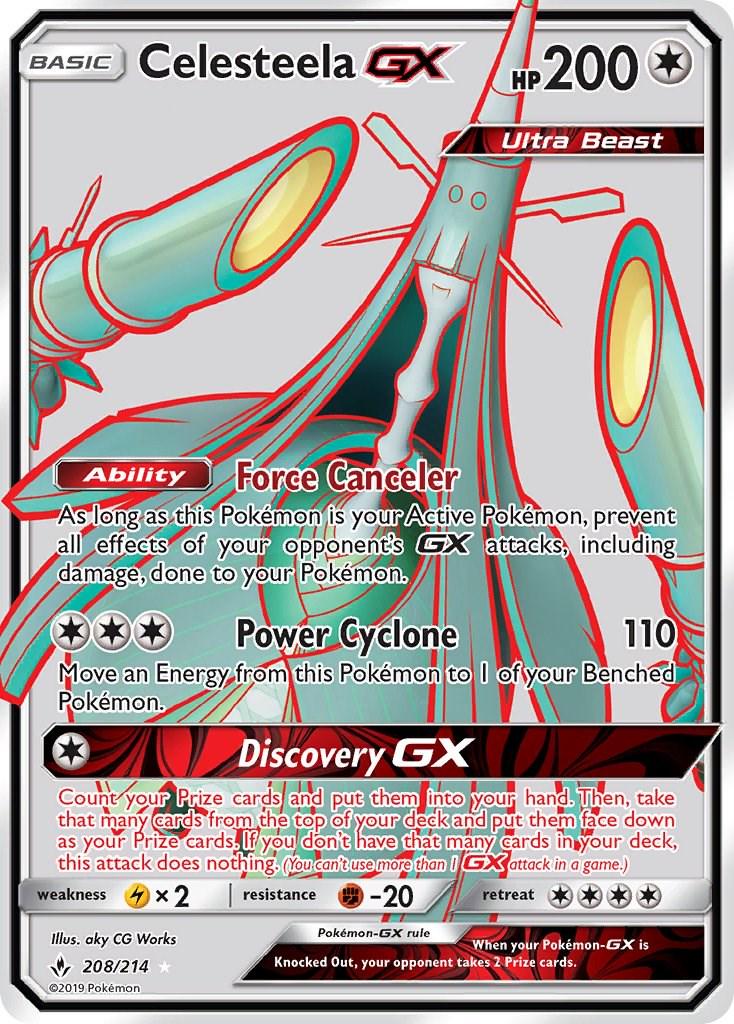 Celesteela GX #208 Pokemon Unbroken Bonds