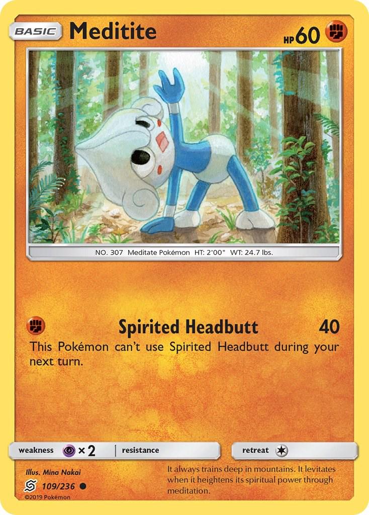 Meditite #109 Pokemon Unified Minds