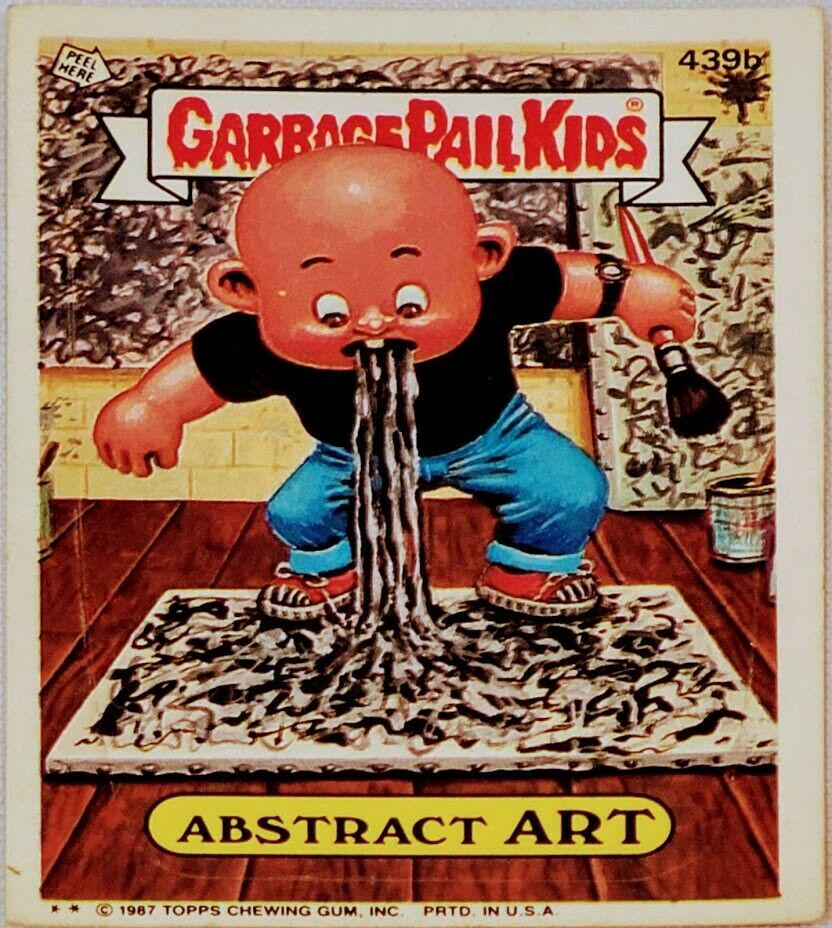Abstract ART #439b 1987 Garbage Pail Kids