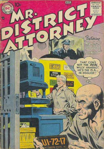 Mr. District Attorney #58 (1957) Comic Books Mr. District Attorney