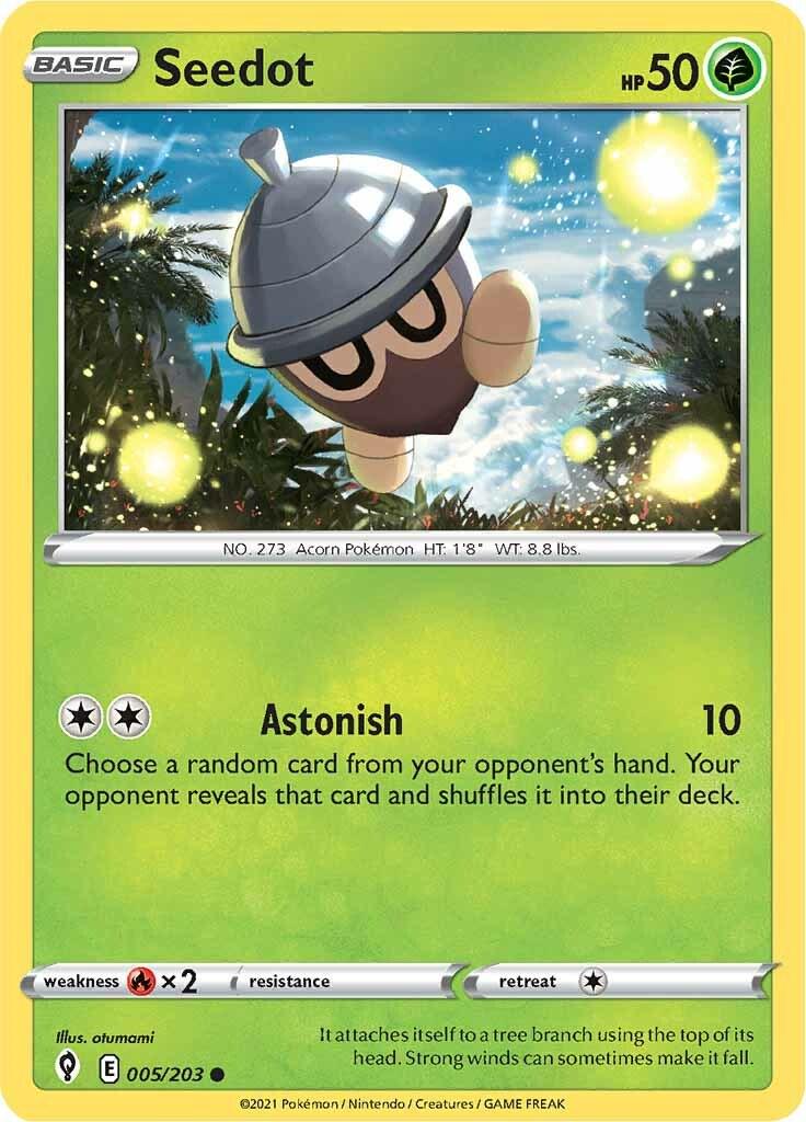 Seedot #5 Pokemon Evolving Skies