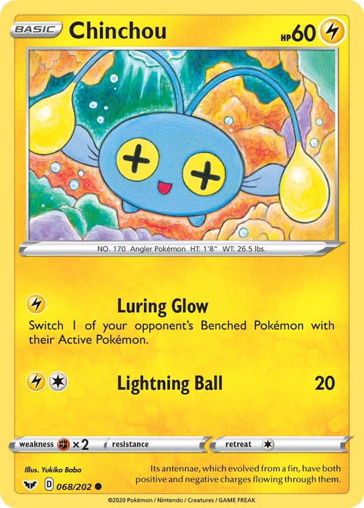 Chinchou #68 Pokemon Sword & Shield