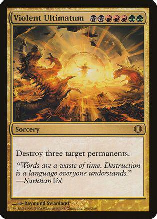 Violent Ultimatum Magic Shards of Alara