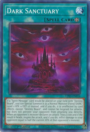 Dark Sanctuary LDS3-EN016 YuGiOh Legendary Duelists: Season 3