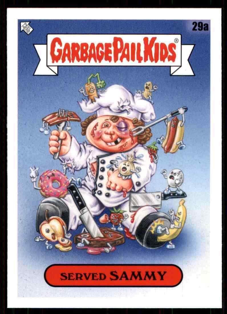 Served SAMMY #29a Garbage Pail Kids Food Fight