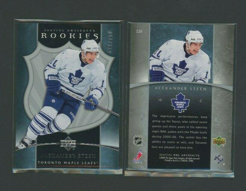 Alexander Steen #228 Hockey Cards 2005 Upper Deck Artifacts