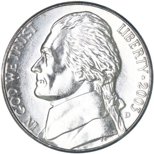 2003 D Coins Jefferson Nickel