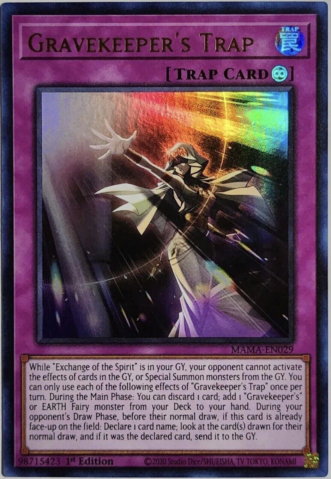 Gravekeeper's Trap MAMA-EN029 YuGiOh Magnificent Mavens