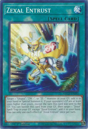 Zexal Entrust MP22-EN092 YuGiOh 2022 Tin of the Pharaoh's Gods Mega Pack