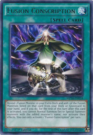 Fusion Conscription MP16-EN024 YuGiOh 2016 Mega-Tin Mega Pack