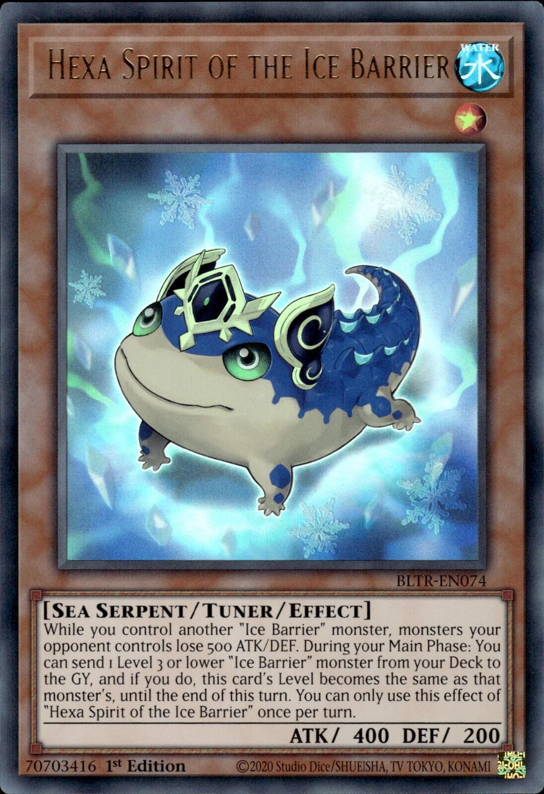Hexa Spirit of the Ice Barrier BLTR-EN074 YuGiOh Battles of Legend: Terminal Revenge