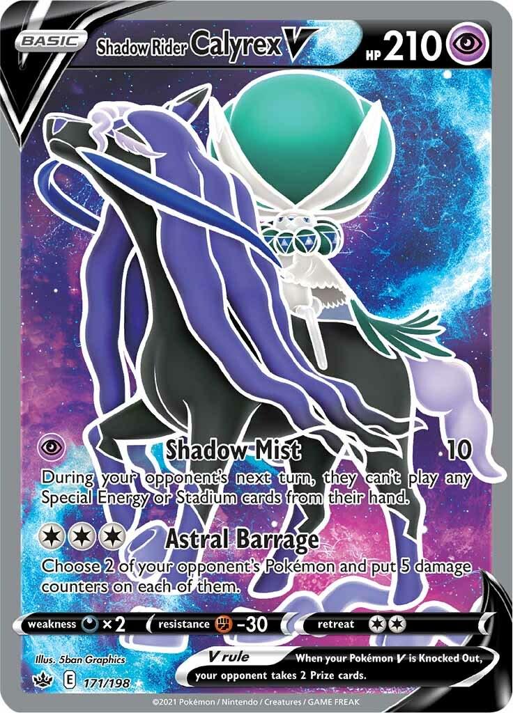 Shadow Rider Calyrex V #171 Pokemon Chilling Reign