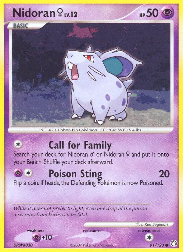 Nidoran F #91 Pokemon Mysterious Treasures