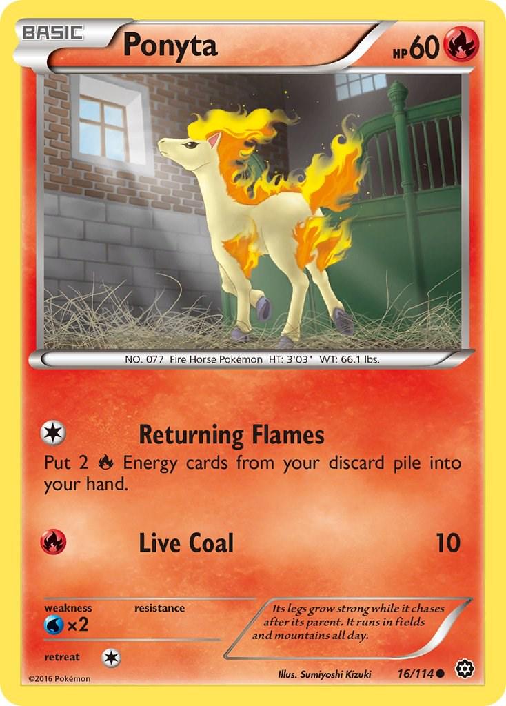 Ponyta #16 Pokemon Steam Siege